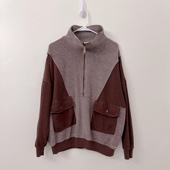 BKE Quarter Zip Pullover Red X-Large - Picture 15 of 15